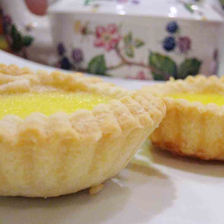 Chinese Egg Tarts in puff pastry
