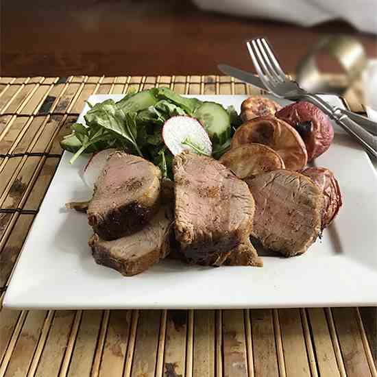 Ginger-Honey Glazed Pork Tenderloin