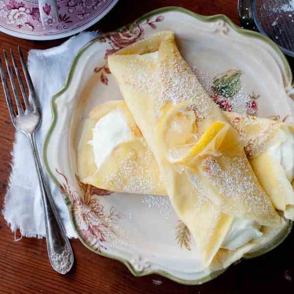 Lemon Cream Cheese Crepes