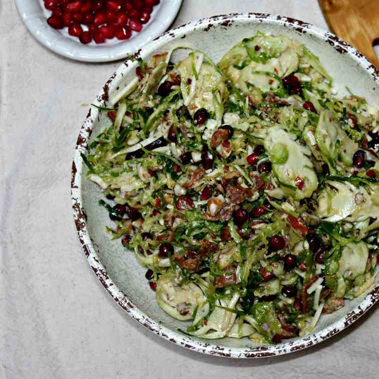 Shredded Brussels Sprouts Salad