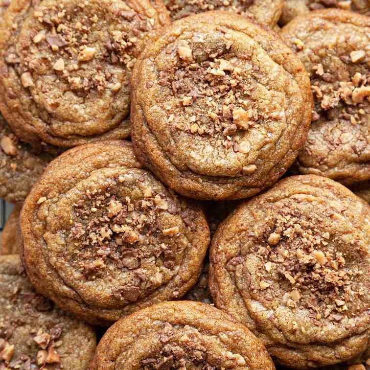 Brown Butter Toffee Cookies