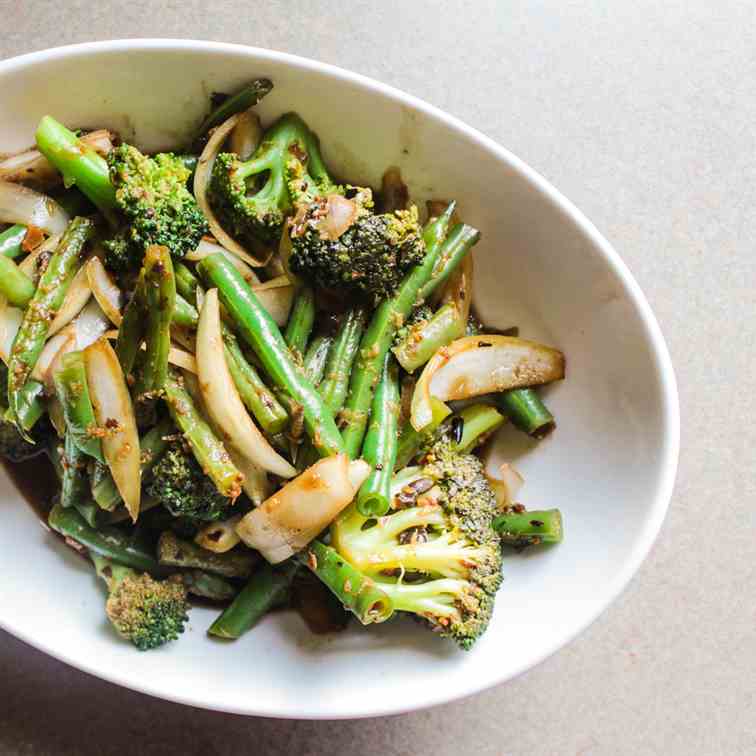 Veggie Stir Fry in Black Bean Sauce