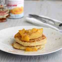 Buttermilk Pancakes with Peach