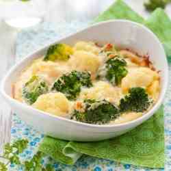 Cauliflower and Broccoli Cheese