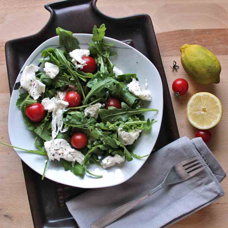 Rockets, Tomato and Mozzarella salad