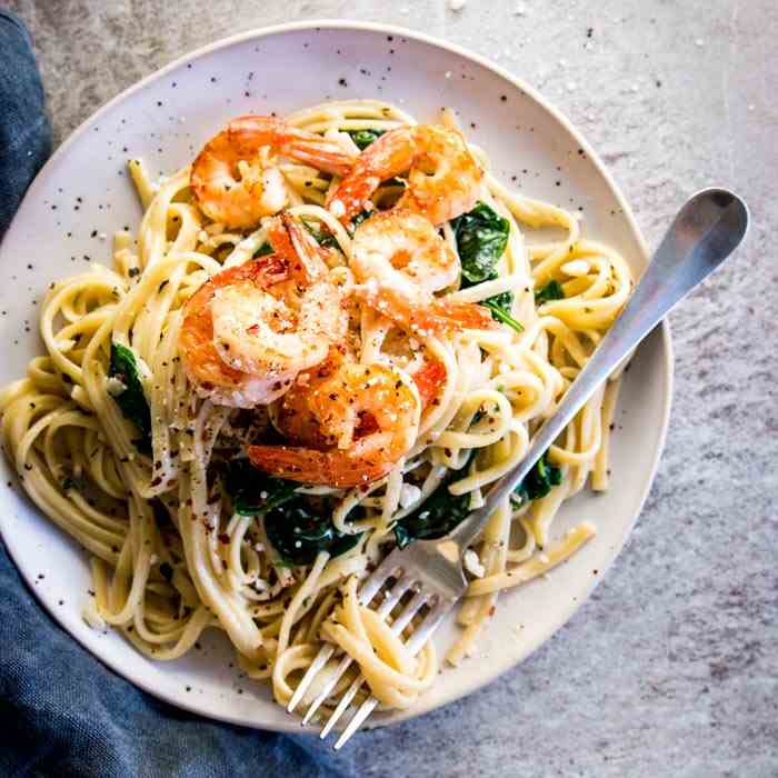 Garlic Butter Shrimp Pasta