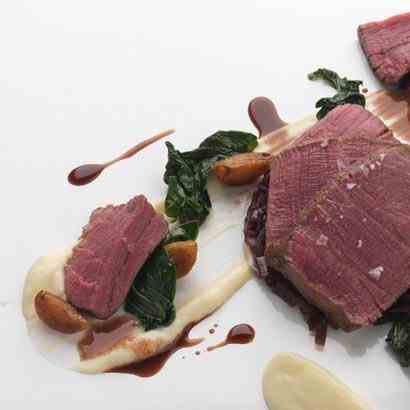 Beef Fillets with shallots and dauphinois