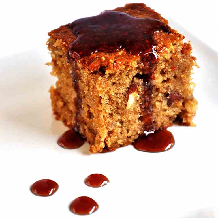 amaranth cake with nuts