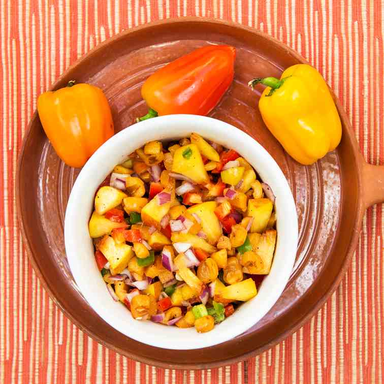 Best Loquat Peach Salsa