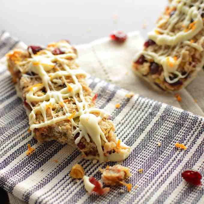 Cranberry Orange Granola Bars