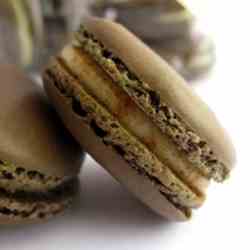 White Russian macarons