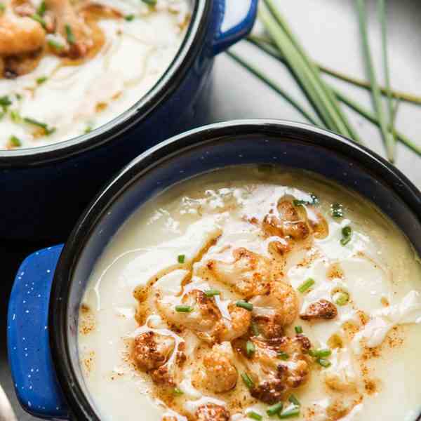 brown butter cauliflower soup