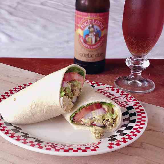 Curried Pork Salad Wraps