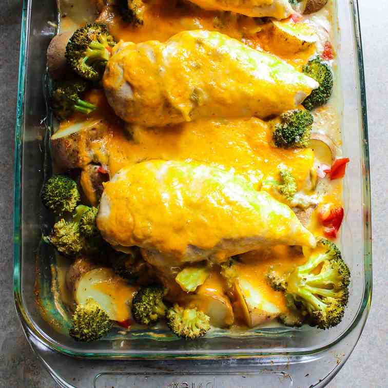 Old-Fashioned Chicken-Vegetable Bake 