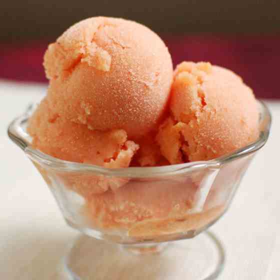 Peach Champagne Sorbet