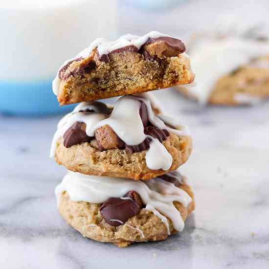 Soft Peanut Butter Cup Cookies