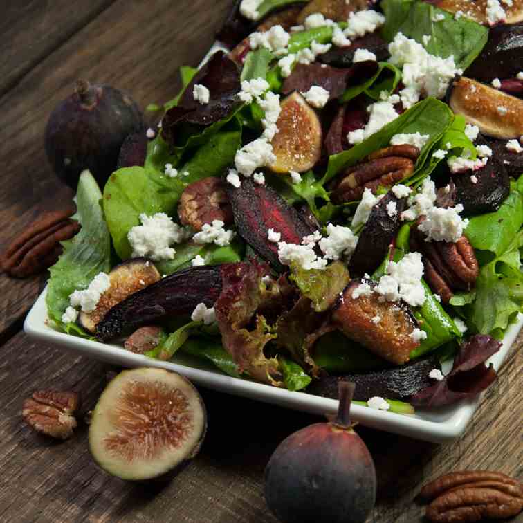 Beet Salad with Feta and Figs