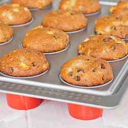 Pear and Chocolate Chip Muffins