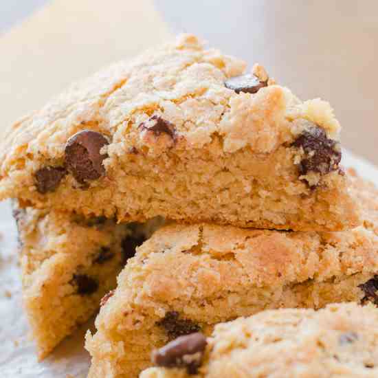 Dark Chocolate Chip Scones