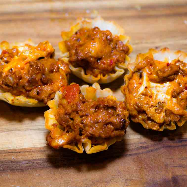 Chorizo Fillo Shells