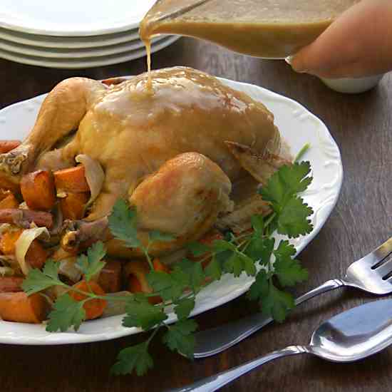 Whole Chicken in Slow Cooker