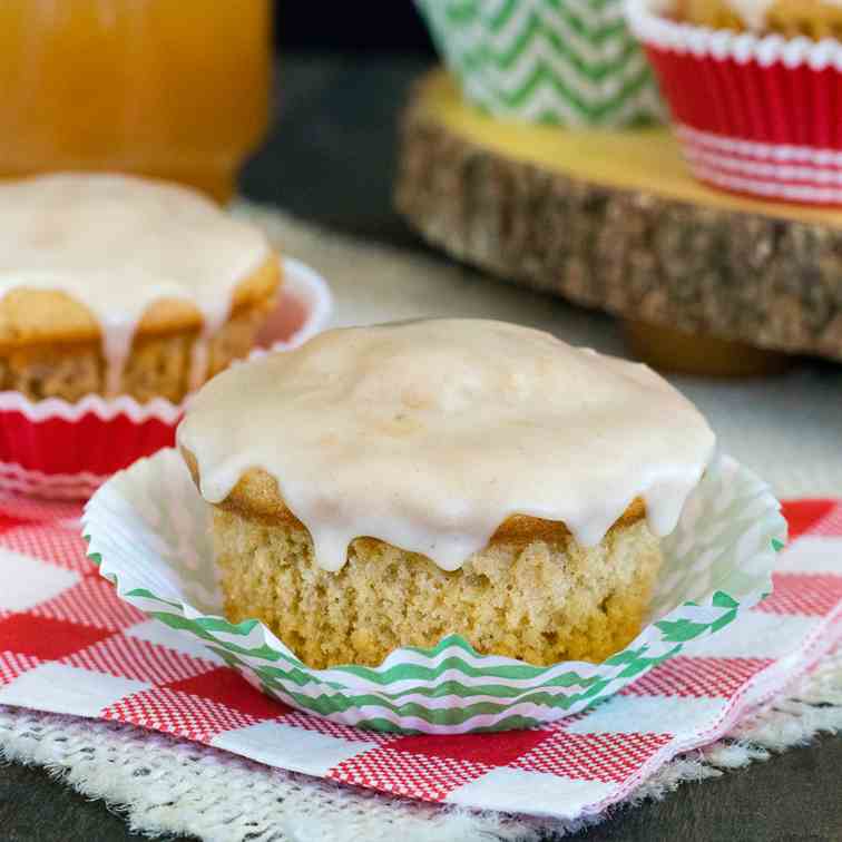 Glazed Apple Cider Muffins