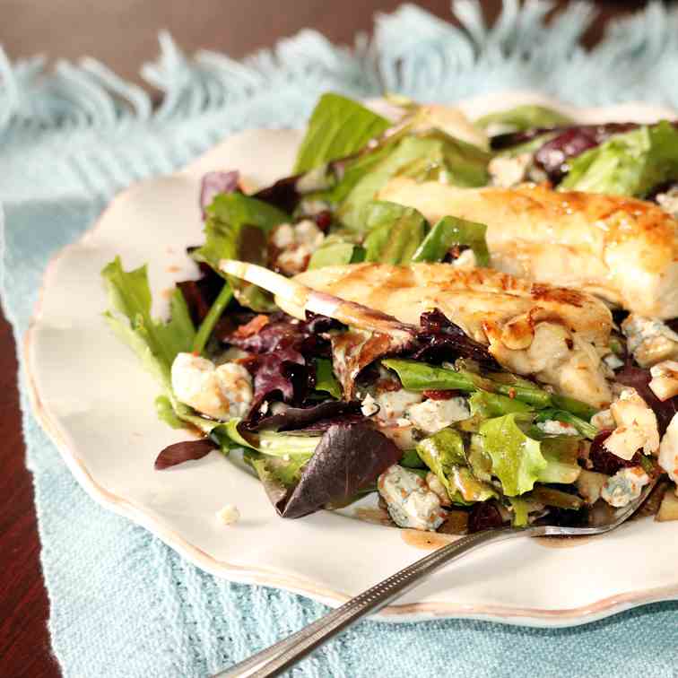 Blue Cheese, Apple, Chicken Balsamic Salad