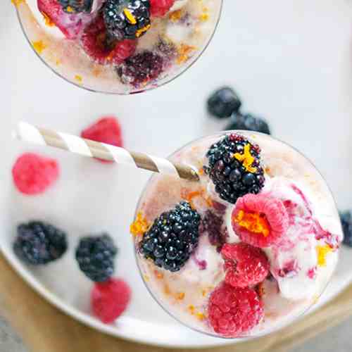Berry Ice Cream Floats