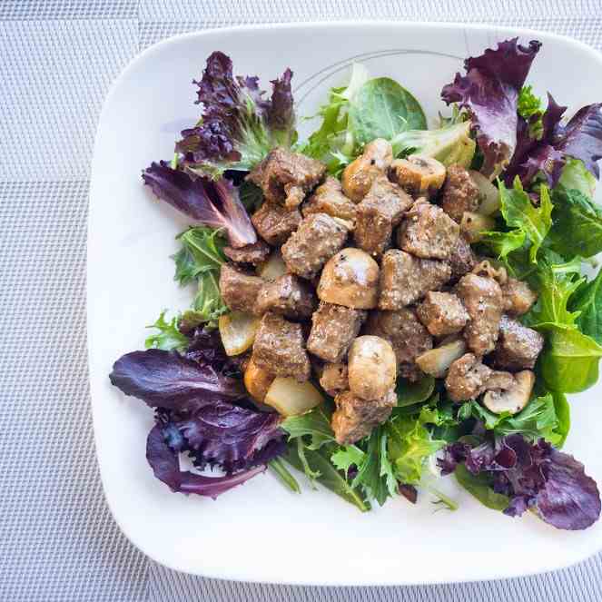 Black Pepper Steak with Mushroom