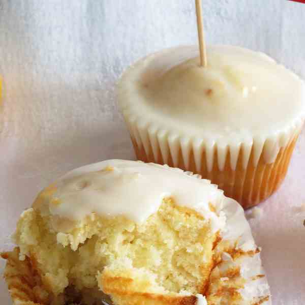 Glazed Lemon Cupcakes