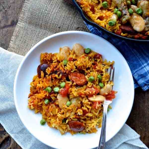 Easy Chicken Chorizo Paella
