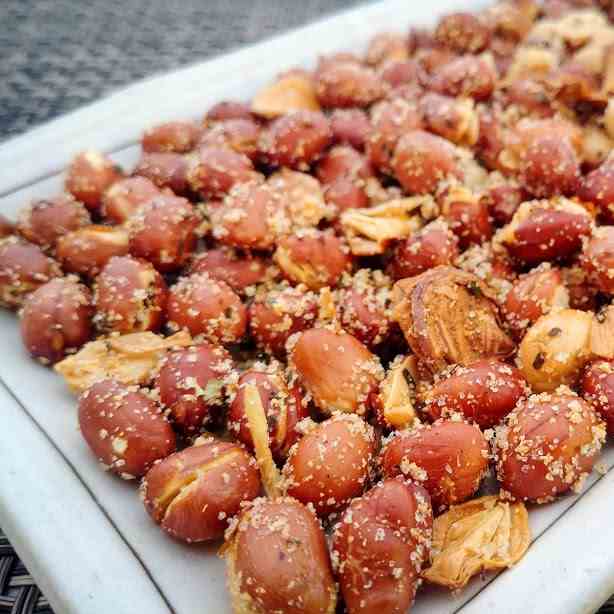 Spiced Peanuts with Fried Shallots