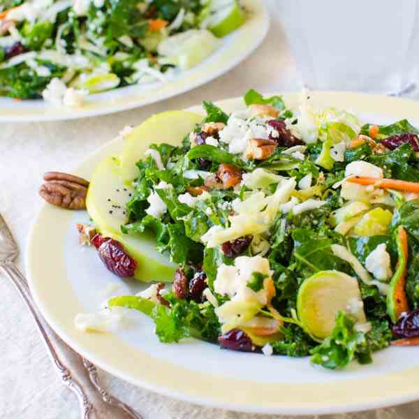 Crunchy Cabbage and Kale Salad