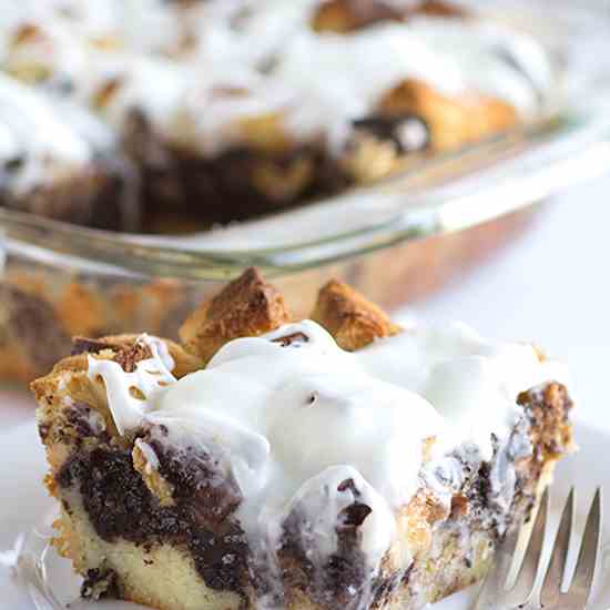 Cookies and Cream Bread Pudding