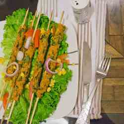 Coriander Chicken Seekh Kabab Baked Recipe
