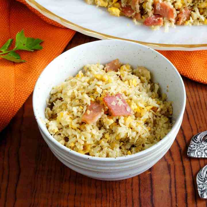 Garlic Cauliflower Fried Rice