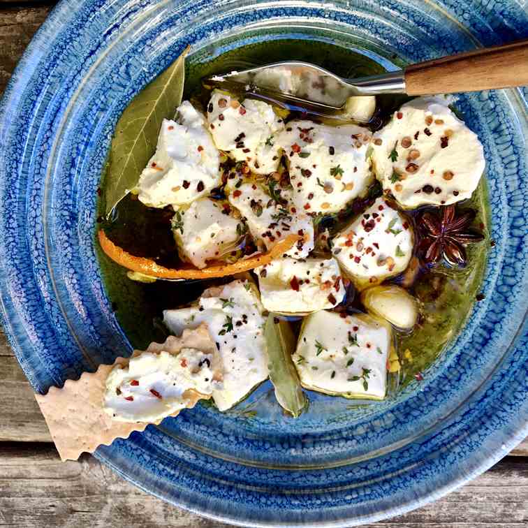 Herb Marinated Goat Cheese