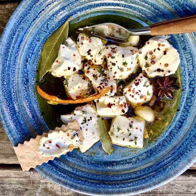 Herb Marinated Goat Cheese 