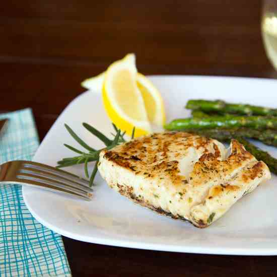 Grilled Halibut Steaks