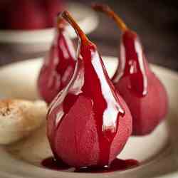 Slow cooked pears