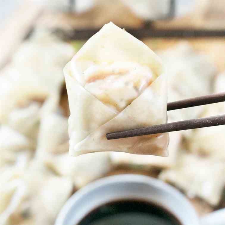 Steamed Vegetable Wontons