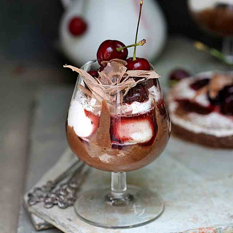 Bittersweet Chocolate Marquise & Cherries