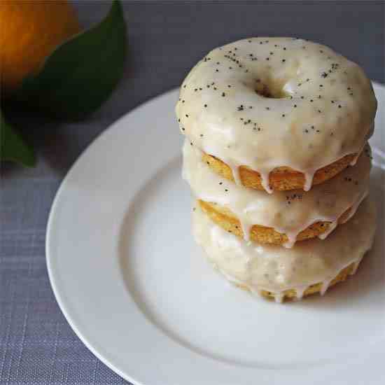 Lemon Poppy Seed Doughnuts