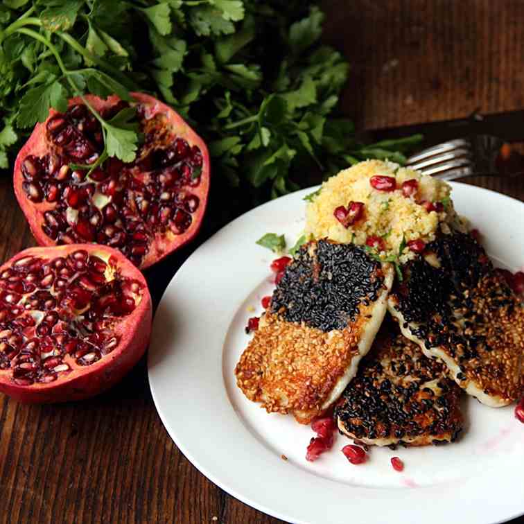 Sesame Crusted Halloumi