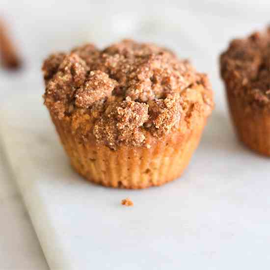 Paleo Cinnamon Coffee Cake Muffins