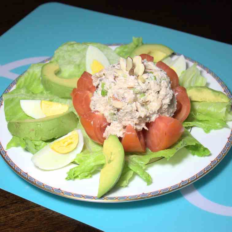 Lightened Up Chicken Almond Salad