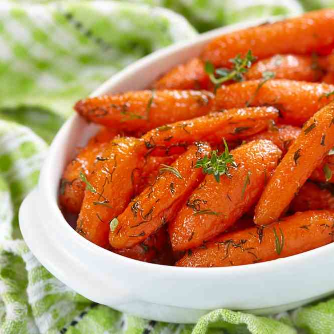 Paleo Inspired Honey Glazed Carrots in the