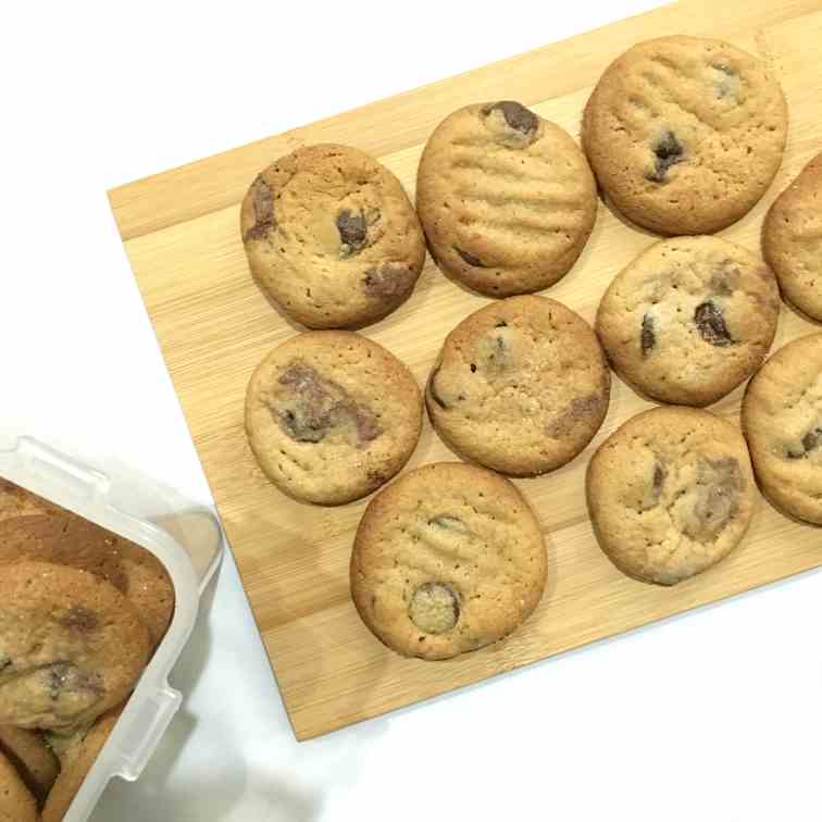 Peanut Butter Choc Chip Cookies