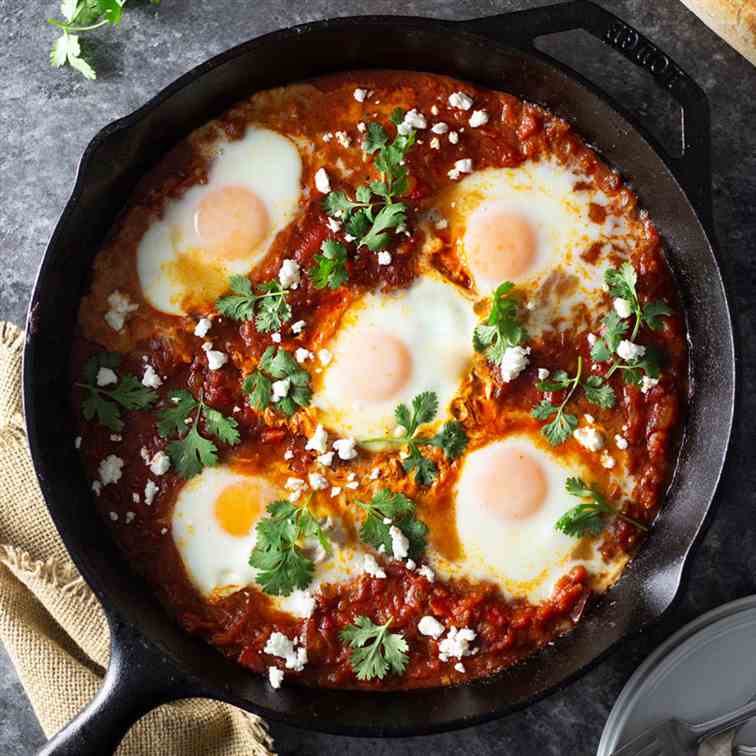 Shakshuka with Harissa - Feta