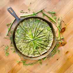 Ancient Omelette with Asparagus and Herbs